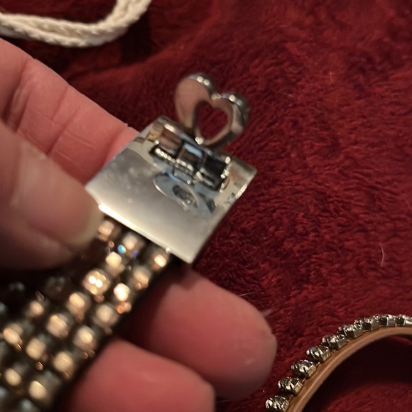 LEATHER bracelets w/ rhinestones 1 magnetic, 1 adjustable snap, I ornate… - Picture 5 of 10